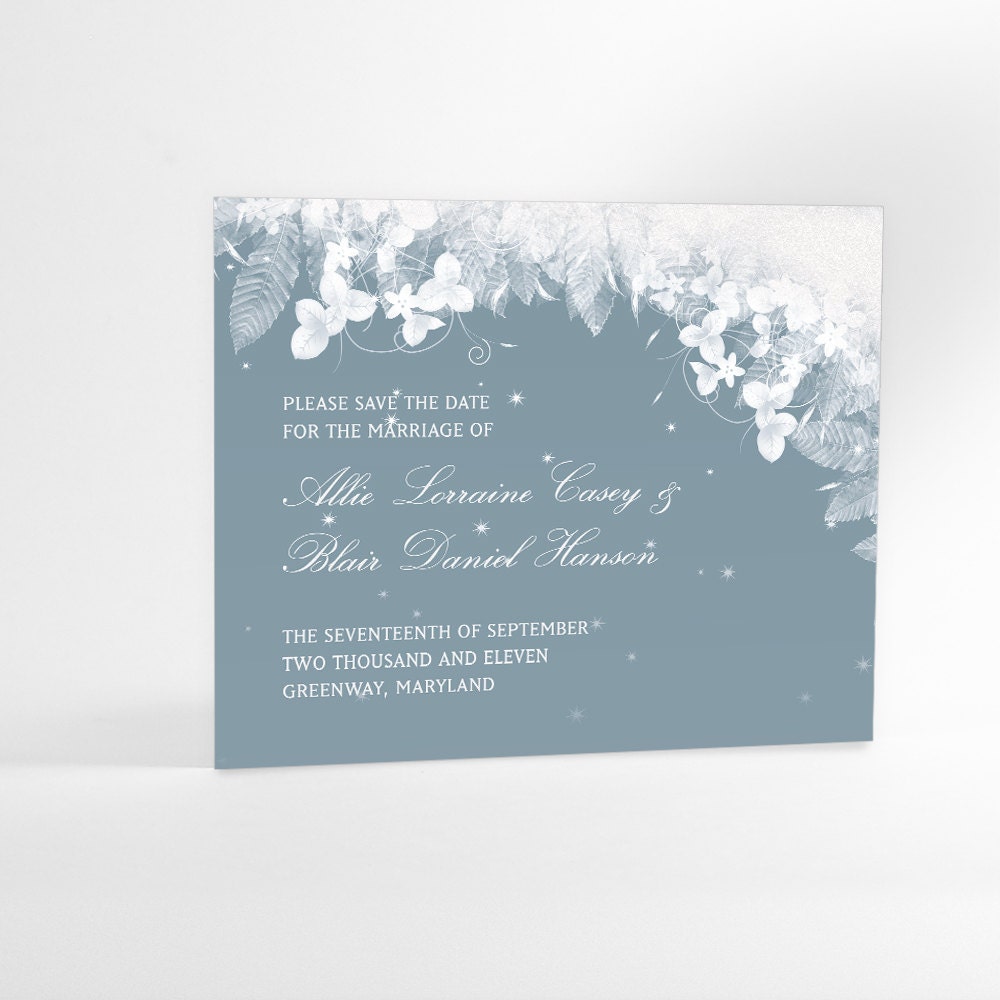 winter wedding save the date