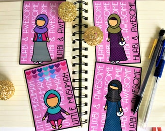 Hijabi and Awesome - Niqab and Hijab Laminated Bookmarks