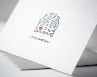 bun in the oven | letterpress greeting card