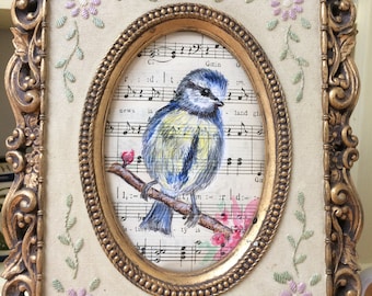 Bluetit Bird art wall art