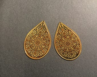 prints 6 drop 48 mm Golden jewellery designs