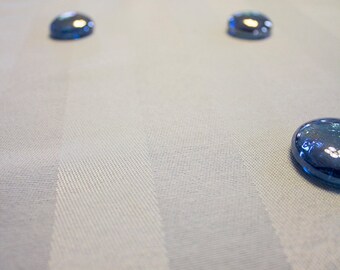 Light Blue Striped Table Runner