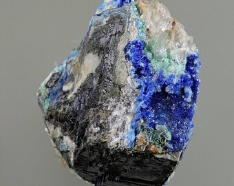 Linarite Crystals on Galena 100% Natural Mineral Specimen from New Mexico