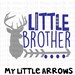 Deer head little brother silhouette SVG, DXF, EPS, png Files for Cutting Machines Cameo or Cricut - new big brother svg - deer svg cut file