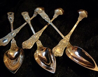 6 spoons in vermeil sterling silver, 1819 1838