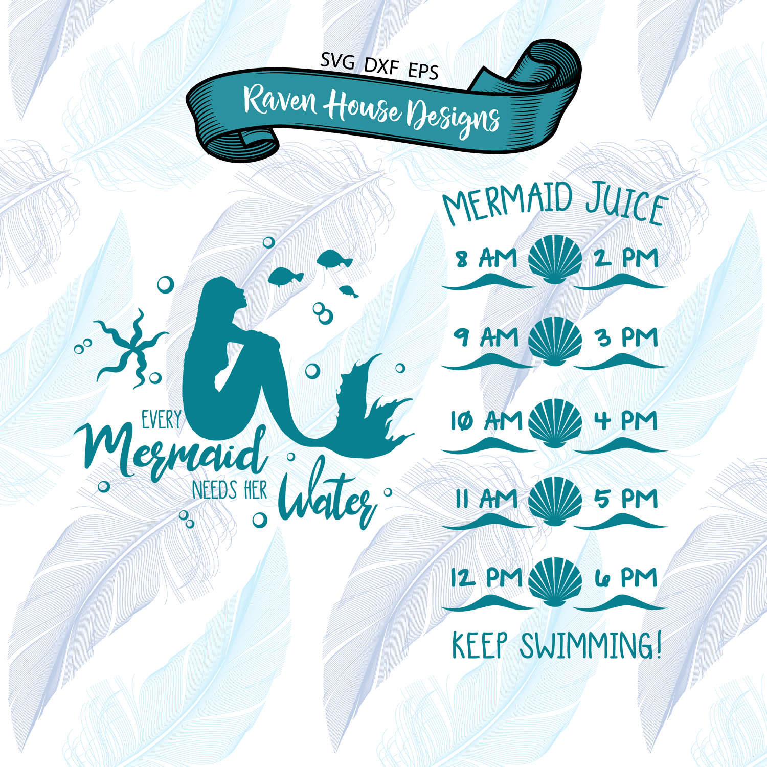 Download Every Mermaid Needs Her Water Digital Download SVG Cut