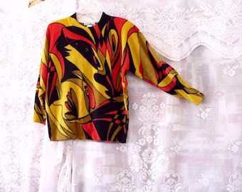Reserved / Hold Vintage Abstract Pattern Sweater