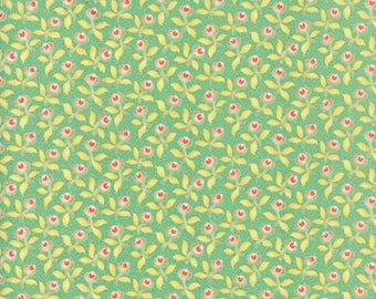 Hazel and Plum - Plum Blossoms in Pond: sku 20291-16 cotton quilting fabric by Fig Tree and Co. for Moda Fabrics