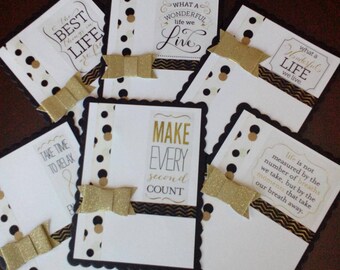 Set of 6 Embellished Greeting Cards -- Item 2018-67