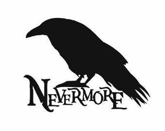 Edgar Allan Poe Nevermore The Raven Decal