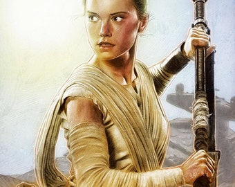 Rey - Star Wars: The Force Awakens illustration