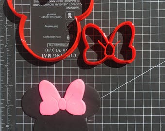 Minnie Mouse Silhouette Cookie Fondant Cutter Set - Large Sizes! Extra Durable!