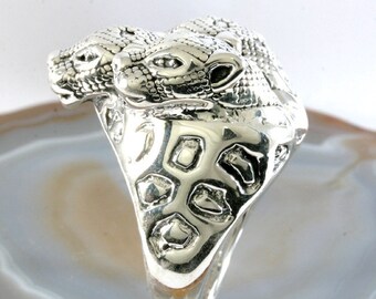 Cheetahs,Ring, 925 sterling silver, electroforming - 3015