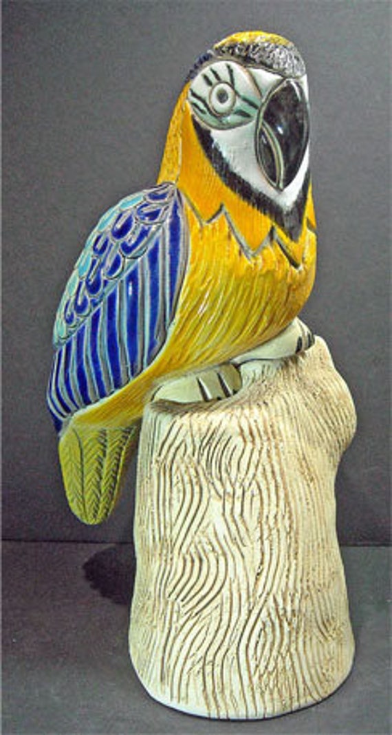 Very Rare Artesania Rinconada Blue and Gold Macaw Prototype 1 of only 12 made