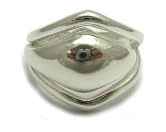 Sterling silver ring solid 925 stylish pendant