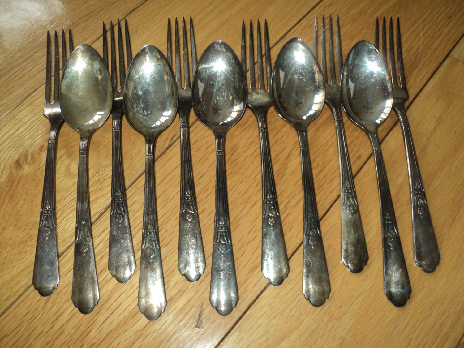 11 Pieces of Simeon L & H Rogers Company XTRA Silver