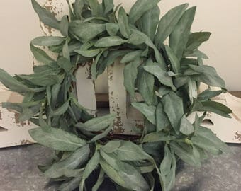 Farmhouse Faux greenery Sage Wreath| Sage Wreath | Fixer Upper Style