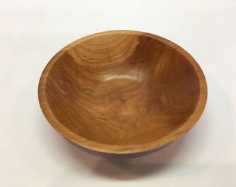 Cherry Wood Bowl Hand Turned Wood Bowl Rustic Food Safe