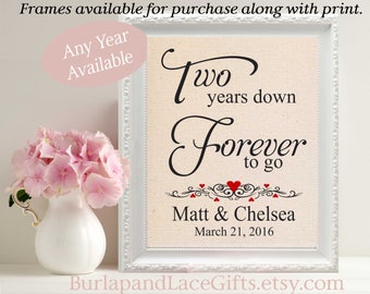 2nd anniversary, Cotton Anniversary, 2 years down, 2nd Wedding Anniversary, Husband, Wife Gift, Cotton Gift, Second Anniversary Gift(208)