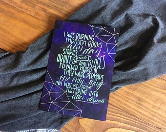 Burning Through Books Print