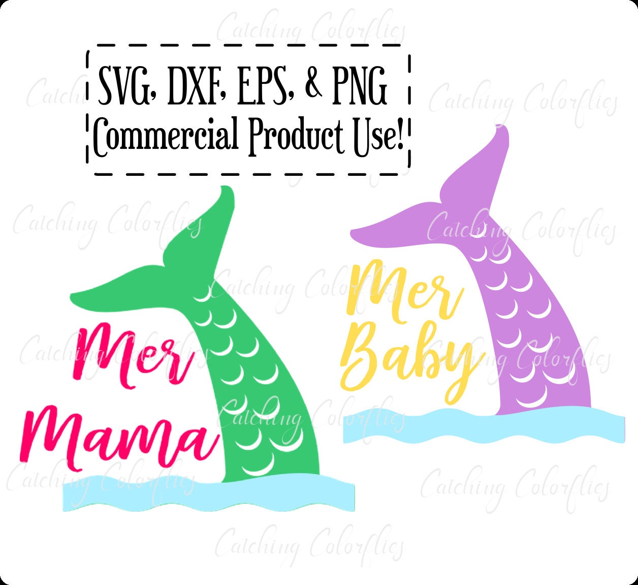 Download SVG Font Cut Files Mermaid Tail Silhouette Mer-Mama SVG