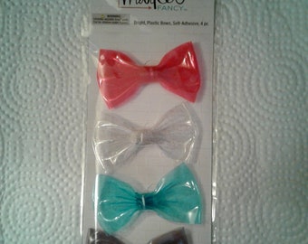 Flea market plastic adhesive bows