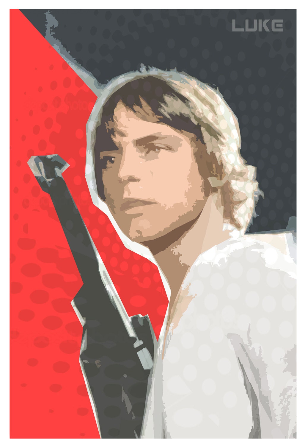 Luke Skywalker Star Wars print Star Wars poster