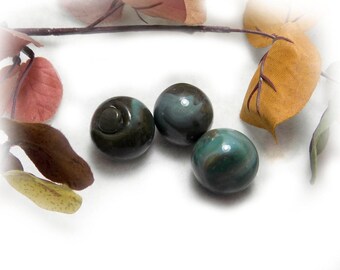 swirled marbles - old marbles , large marbles - hand blown marbles - Agate marbles - shooter marble- Vintage Glass Marble , lot of 3 # 28