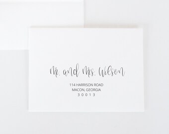 Printable Envelope Template | EnvelopeTemplate | Editable Template | Return Address | Calligraphy | A7 | A1 | Editable Envelope Template