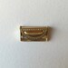 10 Pack x 19mm Gold suspender adjusters, decorative finish. Luxury Lingerie makers, Corsetry.