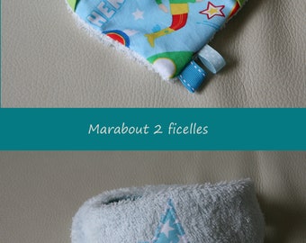 NOUVEAUTE_Joli bandana antibavouille boy superhero starry cotton Terry
