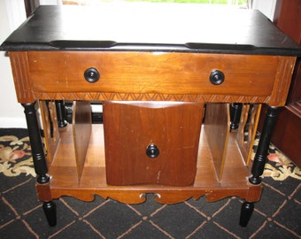 ANTIQUE RECORD CABINET Local Pick Up Only Walton N Y The Old Victrola Sat On Top--Very Heavy Sturdy Cabinet