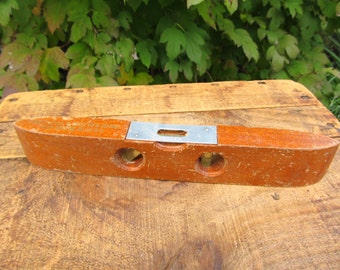 Vintage Exact Level - Wooden Torpedo Level Tool