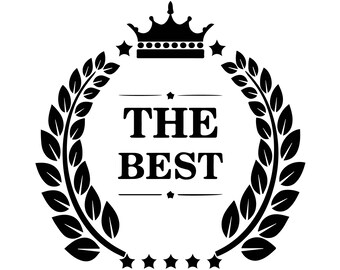 Laurel Wreath Crown Award Branch Winner Champion Trophy Triumph Leaf .SVG .EPS .PNG VectorSpace Clipart Digital Download Circuit Cut Cutting