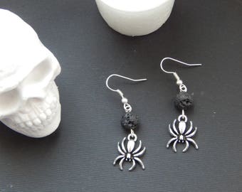Earrings with spider Pendant