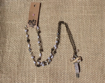 Vintage Key Necklace with Vintage Elements
