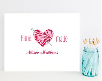 Knitting Stationery - Personalized Knitting Gift - Gift for Knitter - Knit Stationary