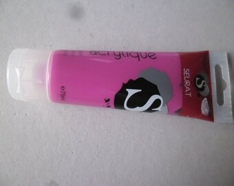 x 1 tube of 75 ml dark pink acrylic paint