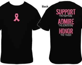 Pink is the new Black Breast Cancer T-shirt