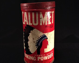 Vintage CALUMET Baking Powder Collectible Tin