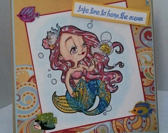 Some Odd Girl Bubble Mermaid Greeting Cards