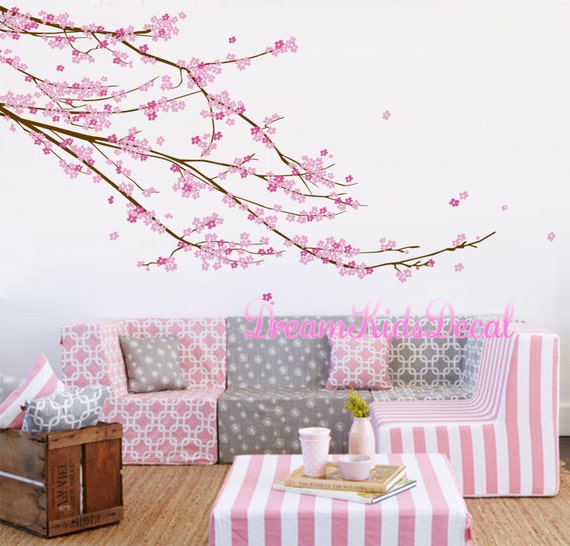 fleur de cerisier arbre sticker mural chambre de b 233 b 233 fille fleur de cerisier arbre sticker mural chambre de b 233 b 233 fille