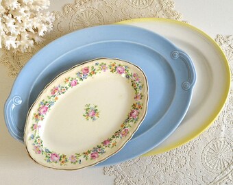 vintage platters mismatched platter dishes