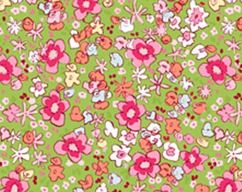 Sarah Jane Children at Play meadow green Michael Miller fabric FQ