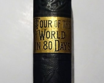 c. 1890's JULES VERNE - Tour of the World in Eighty Days, Stratford Edition, 80 Around