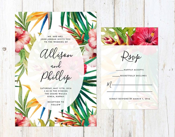 Tropical Wedding Invitation 10