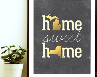 Home Sweet Home, Home Sweet Home Print, New Home Gift, Moving Away Gift, Housewarming Gift, Moving Gift, Gift for Coworker, Gift for Couple