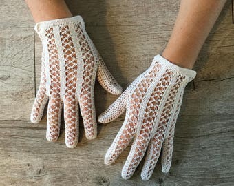 Gants dentelle vintage