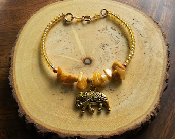 Citrine Charm Bracelet