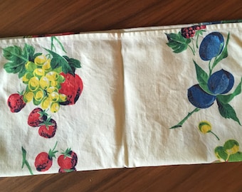 Vintage Kitchen Towel with fruit designs